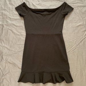 Perfect condition black off shoulder dress